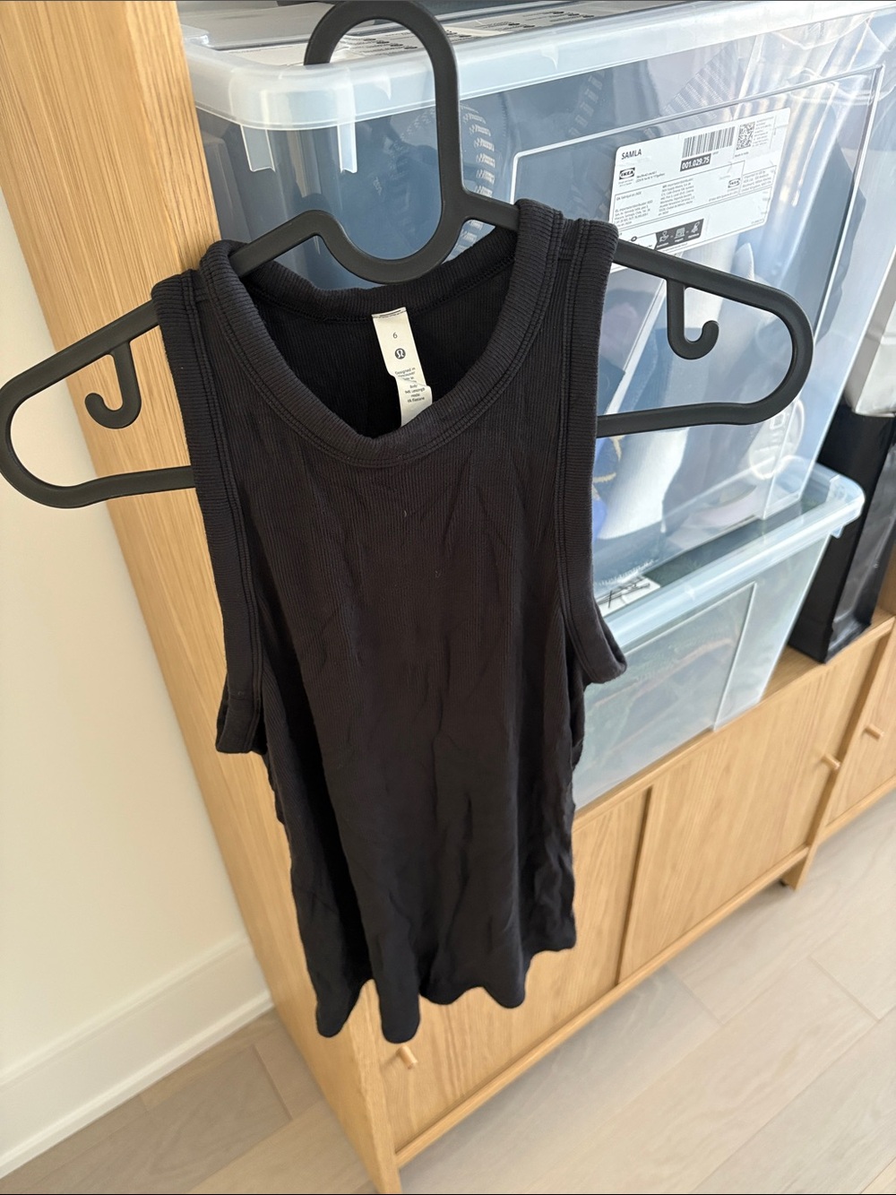 Lulu lemon Black Ribbed Tank Top - Women